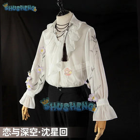 Love and Deepspace Xavier Cosplay Costume Shirt Party Fashion Handsome Uniform Halloween Role Play Clothing