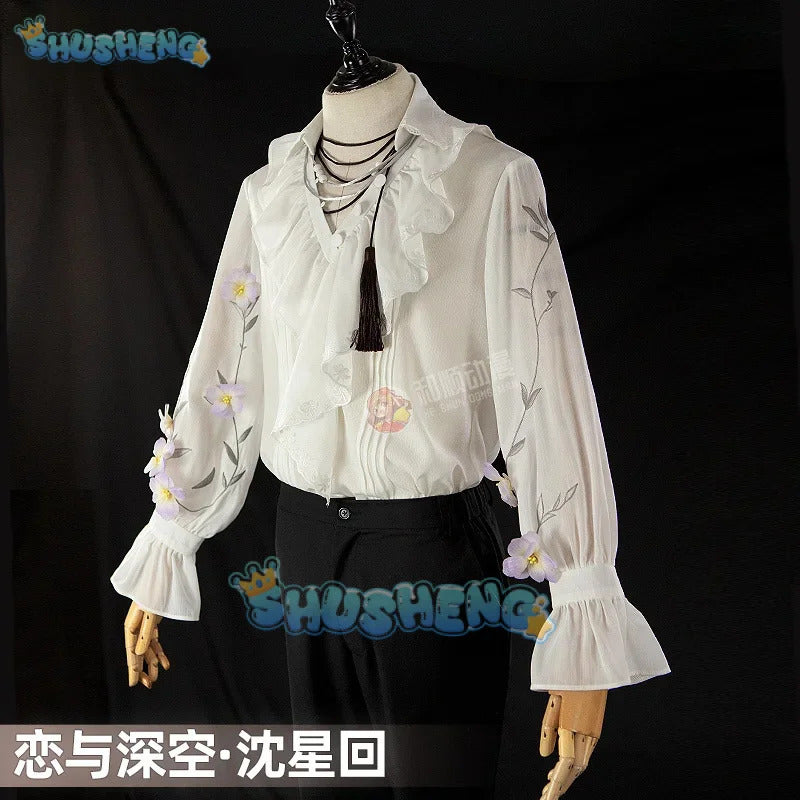 Love and Deepspace Xavier Cosplay Costume Shirt Party Fashion Handsome Uniform Halloween Role Play Clothing
