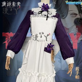 Game Reverse:1999 Tuesday Christine Cosplay Costume St. Pavlov Foundation Deep Purple Maid Dress Woman Sexy Cute Party Suit