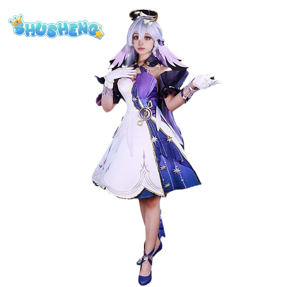 Honkai Star Rail Robin Cosplay Costume Dress Uniform Headwear Childhood clothing Halloween Party for Women