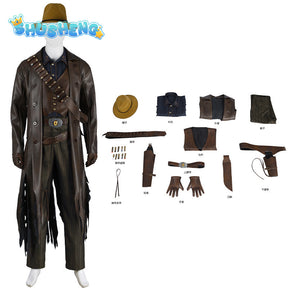 The Ghoul Cosplay Costume Game Fall Cos Cooper Howard Uniform Hat Gloves Props Out Lucy Maximus Bounty Hunter Halloween Party