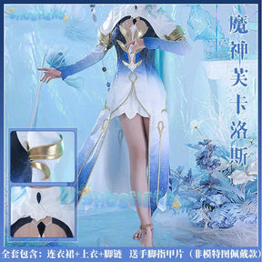 Genshin Impact Furina De Fontaine Cosplay Costume Focalors Cos Game Anime Party Uniform Hallowen Play Role Clothes Clothing