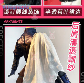 Specter Cosplay Game Arknights Costume Hat Stockings Accessories Props Gothic Lolita Dress Set Halloween Party Woman Uniform