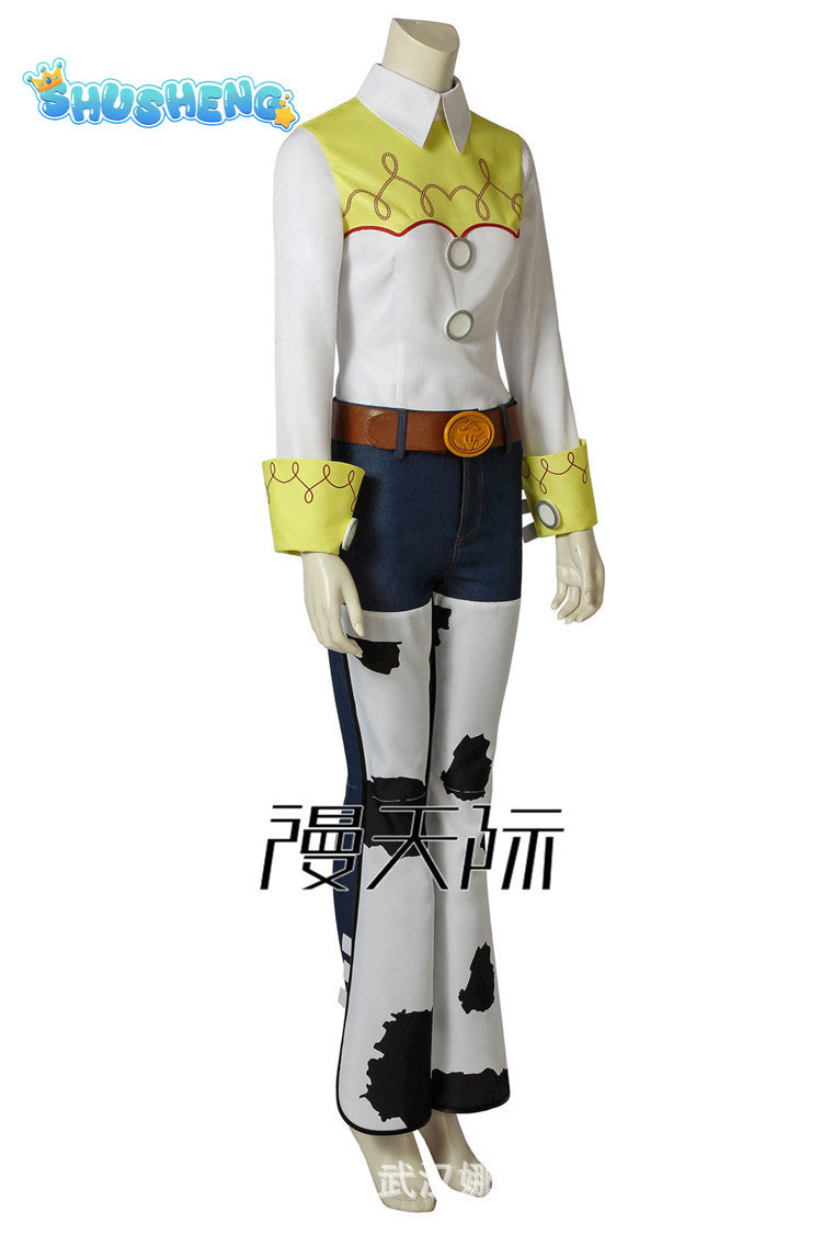 Anime Toy Story Cowboy Clothes Suit Jessie Cosplay Costume Adult Kids Top Pants Woman Man Party Carnival Halloween Costume