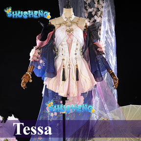 Tessa Cosplay Naraka Bladepoint Anime Women Fashion Ancient Dress Costume Role Play Clothing Halloween Party Suit New Arrival