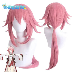 Genshin Impact Yae Miko Cosplay Costume Uniform Wig Cosplay Anime Chinese Style Halloween Costumes for Women Game