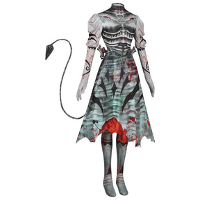 New Alice Cosplay Game Alice: Madness Returns Costume Dark Night Devil Tail Dress Gloves Pants Sexy Set Party Carnival Uniform