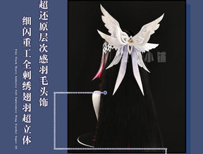 Shusheng-R Genshin Impact Columbina Cosplay Costume Hanfu Dress Halloween Carnival Party Christmas Play Role Clothes Clothing