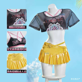 Shusheng-R Anime KPop Demon Hunters Mira Swimsuit Cosplay Costume S-XL