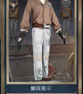 Game Identity V Prospector Norton Campbell Cosplay Costume Red Party Suit Halloween Carnival Uniforms Custom Made