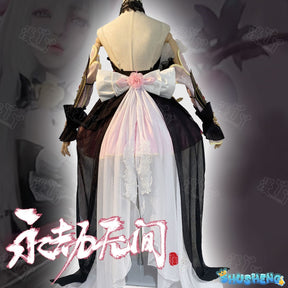 Anime Kurumi Cosplay Game Naraka: Bladepoint Costume HuTao Pink Dress Outfit Suit Halloween Party Role Play Prop for Woman
