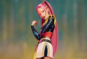 Anime KPop Demon Hunters Mira Cosplay Costume Black Gold Stage Outfit Huntrix Uniform Halloween Party Women Girls Carnival