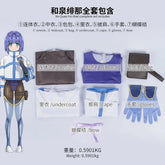 Hina Izumi Cosplay Costume Jumpsuit Anime I'm Living with An Otaku NEET Kunoichi Headwear Bag Halloween Party for Women Props