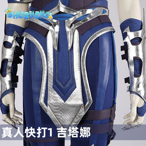 Mortal Kombat Kitana Cosplay Fantasia Costume Sexy Jumpsuit Mask for Adult Women Fantasy Outfit Halloween Carnival Suit