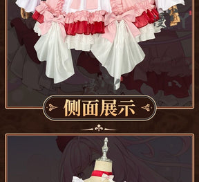Honkai Impact 3 Cosplay Elysia Blossoming Spring Dress Lolita Cosplay Costume With Bow Game Halloween Costume