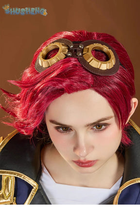 Vi heroine LOL Cosplay Arcane Season 2 costume Party Christmas Fashion Set and Accessories Props Men's and Women's Vi Uniform