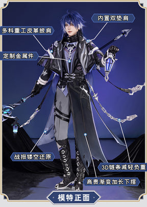Shusheng-R Genshin Impact Kyryll Chudomirovich Flins Cosplay Costume Full Set Uniform Role Play Halloween Carnival Party Outfit