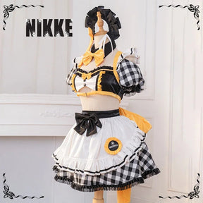 Goddess of Victory: Nikke Modernia Cosplay Marian Costume Sweet maid Lolita dress headband necklace prop Halloween women set