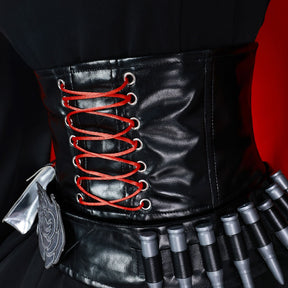 Anime RWBY Cosplay Ruby Rose Red Cape Battle Dress Rose Punk Belt Goth Black Red Lolita Y2K Uniform Halloween Party Customized