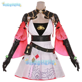 Shusheng Game Wuthering Waves Taoqi Cosplay Uniforms Halloween Carnival Party Role Play Clothing for Women