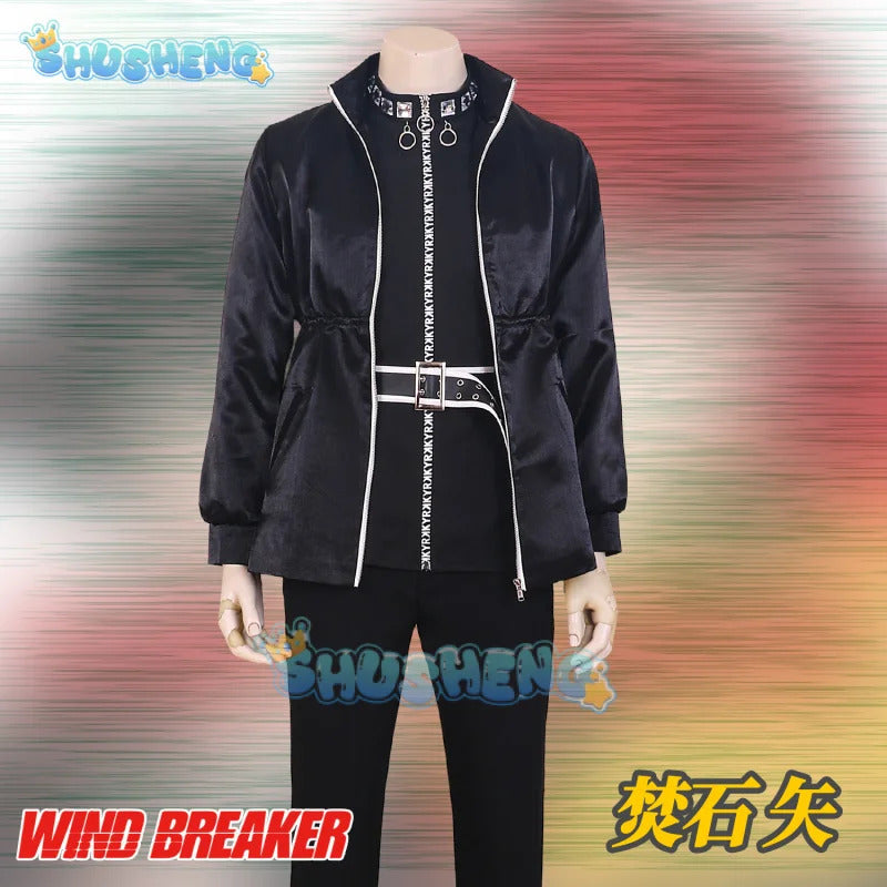 Yamato Endo Cosplay  Costume Wig Anime WIND BREAKER Shishitoren Kimono Uniform Jacket Sweater Glasses Choji Tomiyama Halloween