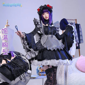 Kitagawa Marin My Dress-Up Darling Cos Name Cosplay Costume Dress hat accessories socks apron girl Halloween Lolita maid uniform