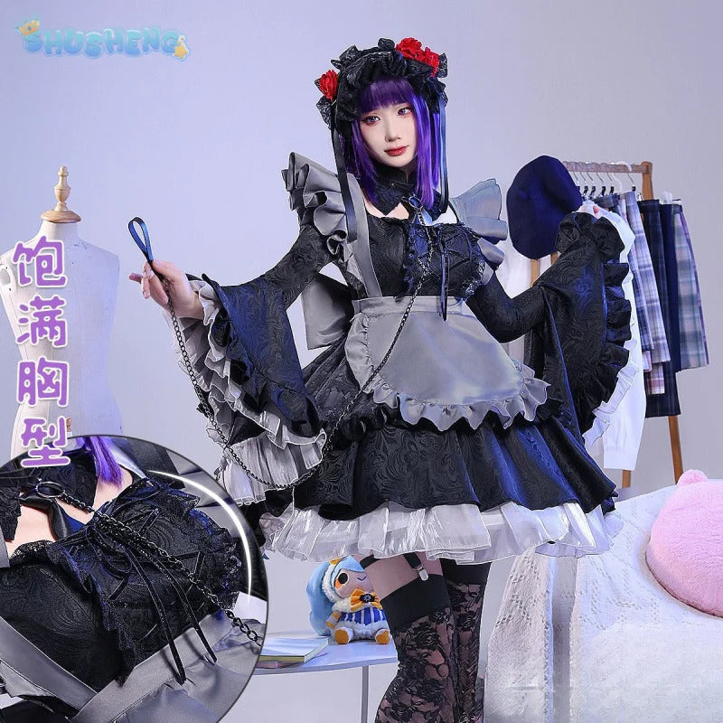 Kitagawa Marin My Dress-Up Darling Cos Name Cosplay Costume Dress hat accessories socks apron girl Halloween Lolita maid uniform
