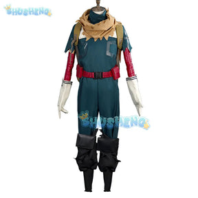 Latest styles My Hero Izuku Academy Midoriya Cosplay Costume Hero Academy Deku Batting Suit Green Men Uniforms set XS-XXL