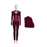 The Boys Crimson Countess Cosplay Costume Laurie Holden Sexy Red Jumpsuit Halloween Carnival Women Outfit Jumpsuit Cloak Boots