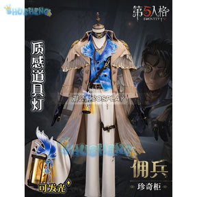 Identity V Naib Subedar Mercenary Game Suit Gorgeous Handsome Uniform Cosplay Costume Halloween Party Outfit Men