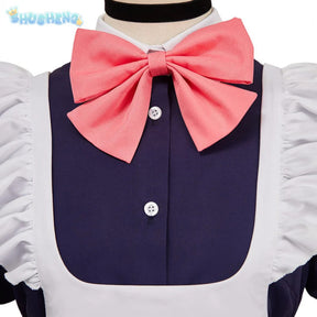 Anime DAN DA DAN Ayase Momo cosplay costume Halloween party sweet woman Lolita dress wig props maid uniform set