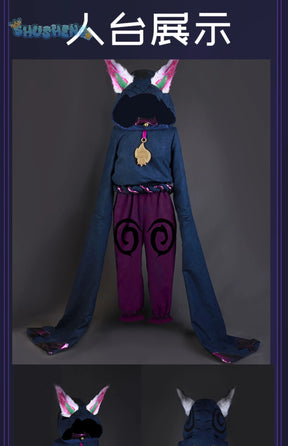 Game Lol Vex Dawnbringer Cosplay Costume Ears hats wigs accessories Halloween party cute man woman set