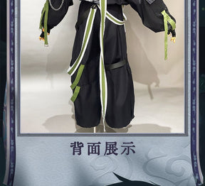 Xiao Game Genshin Impact Subduing demons Xiao Cosplay Costume Coat props accessories Ring tattoo handsome Halloween party set
