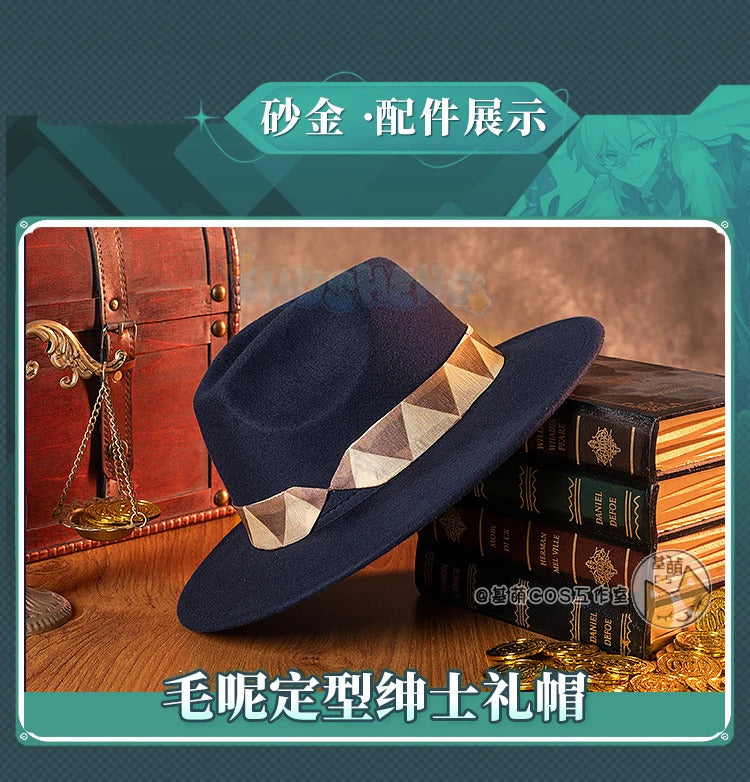 Shusheng Honkai: Star Rail Aventurine Game Suit Gorgeous Handsome Uniform Cosplay Costume Halloween Carnival Party Outfit Men