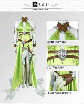 Shusheng Final Fantasy XIV:A Realm Reborn Nophica Cosplay Costume Dress Uniform Hallowen Carnival Part Play Role Clothing