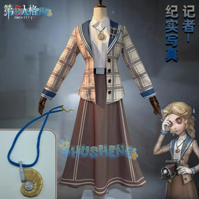 Identity V Alice Derose Reporter Women Cosplay Costume Cos Game Anime Party Uniform Hallowen Play Role Clothes Clothing