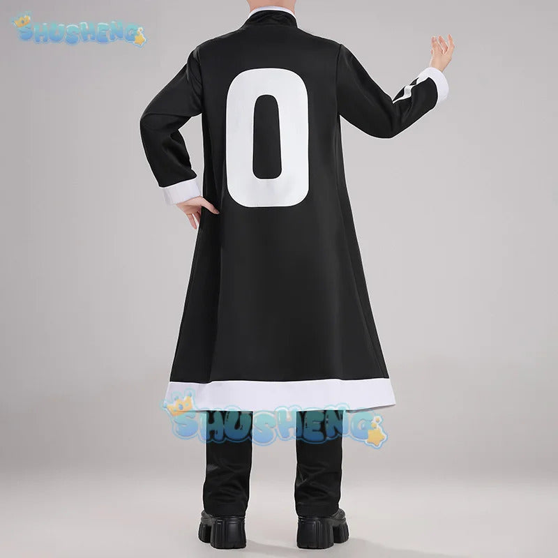 Anime Tougen Anki Shiki Ichinose Cosplay Costume Rasetsu Uniform Black White Coat Jin Kougasaki Rasetsu Academy for Women Men