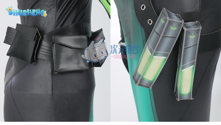 Viper Cosplay Costume Game Valorant Viper Cosplay Costume Green Women Combat Uniform Halloween Party Outfit