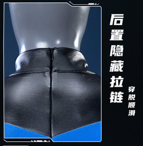 Shusheng-R Anime Nightwing Dick Grayson Cosplay Costume 3D Jumpsuit Halloween Suits Clothes Anime Outfits Men Uniform