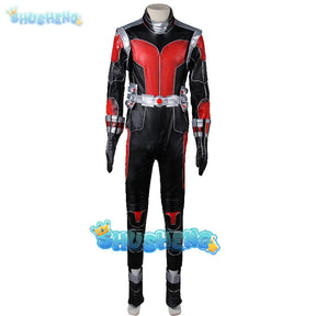 Ant Man Cosplay Scott Lang Costume Jumpsuit, helmet, gloves accessory Halloween party men's Fantasy combat suit set XS-XXXL
