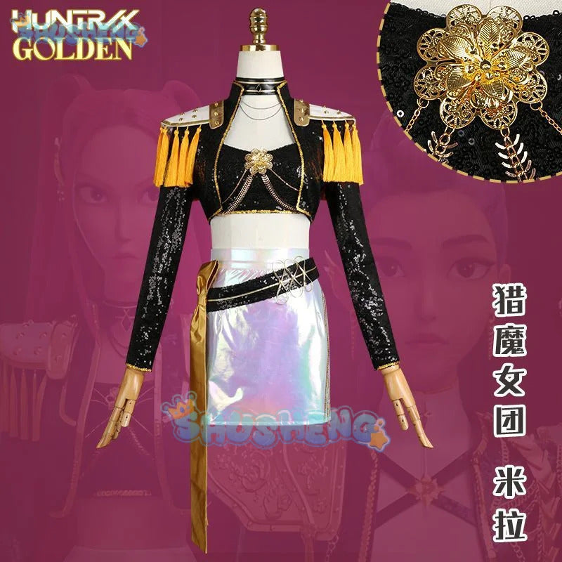 K-Pop: Demon Hunters Mira Cosplay Costume Song Server Uniform Halloween Carnival Party Christmas Play Role Clothes Clothing