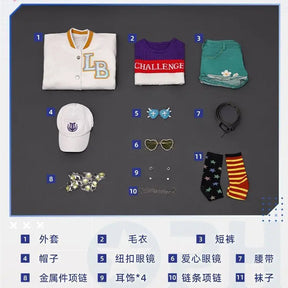 Identity Ⅴ Cheerleader Cosplay Costume Lily Ballier OPH.LILY Uniform Halloween Carnival Party Christmas Play Role Clothing
