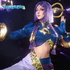 Game Cosplay Series:  LOL -Yunara, The Unbroken Faith  Cosplay high quality Costume full set Shushengcos