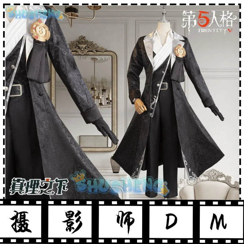 Joseph Desaulniers Cosplay Anime Game Identity V Costume Photographer Uniform Wig Prop Party Role Play Outfit for Men