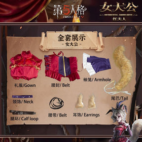 Identity V Archduchess Bloody Queen Marie Cosplay Costume For Halloween Christmas Party Mary Archduchess Role Play Comic Dress