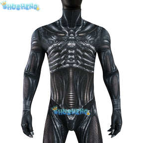 Movie Romulus Cosplay Costume Enomorph Disguise Horror Jumpsuit for Adult Men Full Set Halloween Carnival Party Clothes Roleplay