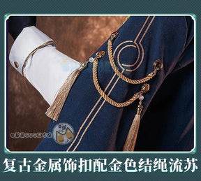 Shusheng Honkai: Star Rail Aventurine Game Suit Gorgeous Handsome Uniform Cosplay Costume Halloween Carnival Party Outfit Men