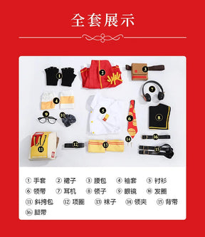 Anby Demara Cosplay Zenless Zone Zero co-branded Costume Party Christmas Cute Set Accessories Props Full Set Woman Man Uniform