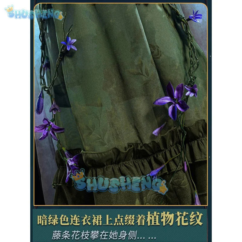 Anne Lester Cosplay Identity V Anime Women Fashion Dress Cloak Toy Merchant Role Play Clothing Full Set Costumes New Shusheng