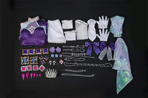 Shusheng-N Game LOL Prestige Crystal Rose Lux Cosplay Costume Game LOL Lux Cosplay Outfit Halloween Women Suit New Skin